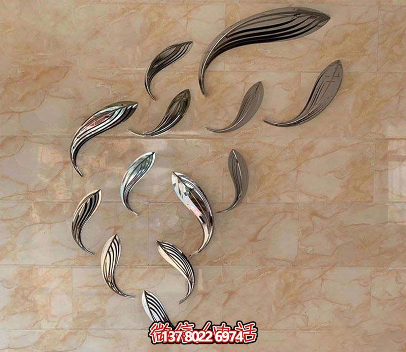 河邊不銹鋼鏡面魚雕塑 河邊不銹鋼鏡面魚雕塑