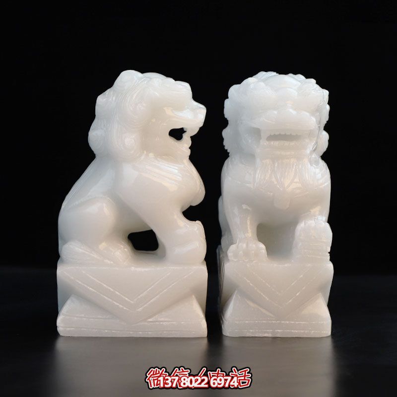 精美漢白玉雕刻獅子雕塑 精美漢白玉雕刻獅子雕塑