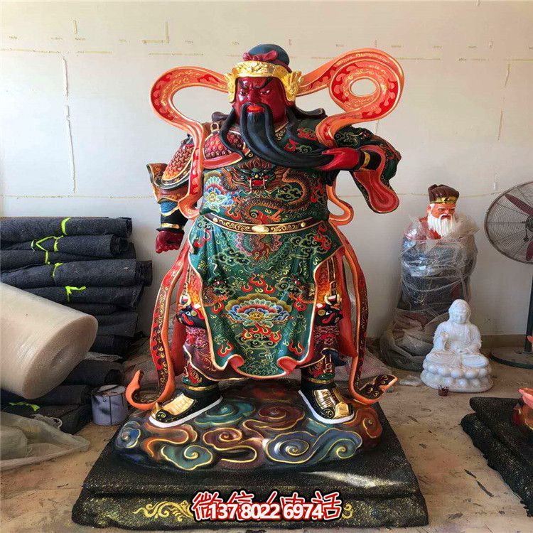 室內(nèi)裝飾玻璃鋼彩繪坐關(guān)公雕塑 室內(nèi)裝飾玻璃鋼彩繪坐關(guān)公雕塑