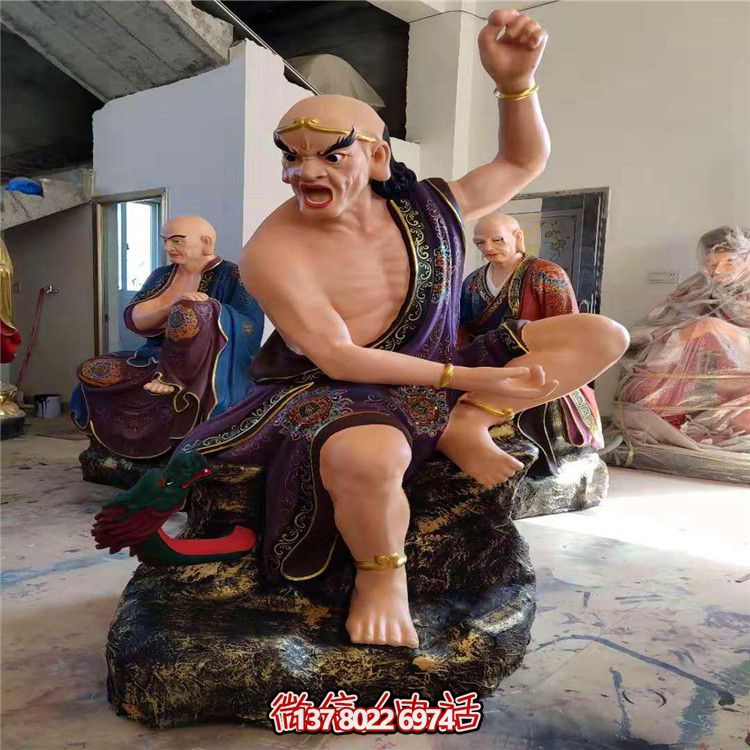 玻璃鋼十八羅漢彩繪雕塑,美麗神圣的景區(qū)裝飾 玻璃鋼十八羅漢彩繪雕塑,美麗神圣的景區(qū)裝飾