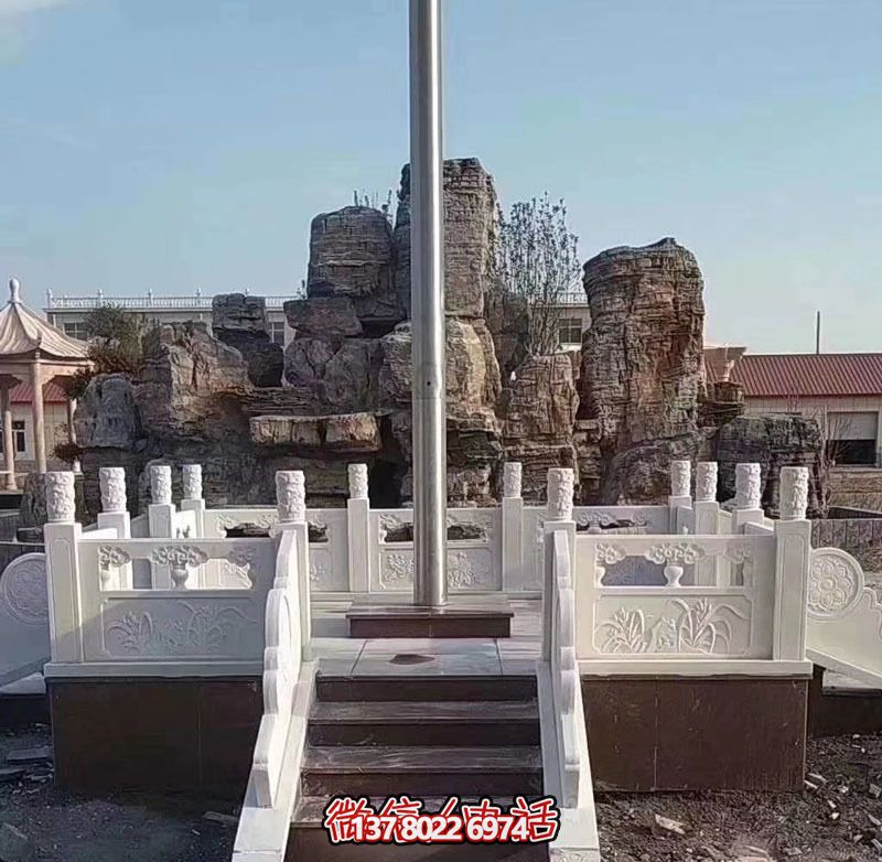 企業(yè)專(zhuān)屬大理石浮雕圍欄升旗臺(tái) 企業(yè)專(zhuān)屬大理石浮雕圍欄升旗臺(tái)