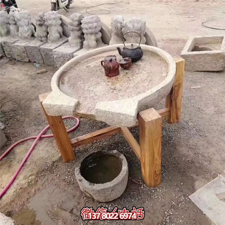 傳統工藝精美大理石石桌，給您的庭院增添傳統茶文化氣息