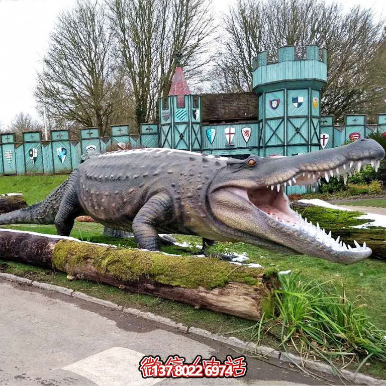 胖胖創意鱷魚玻璃鋼雕塑 胖胖創意鱷魚玻璃鋼雕塑