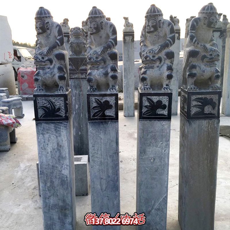 精美絕倫的拴馬柱擺件，裝飾你的庭院門口