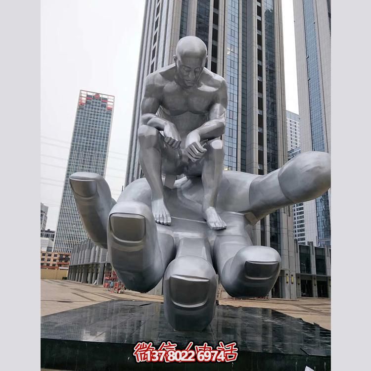 大型不銹鋼創意人物景觀雕塑——鐫刻在商業街、商業廣場的精美絕倫