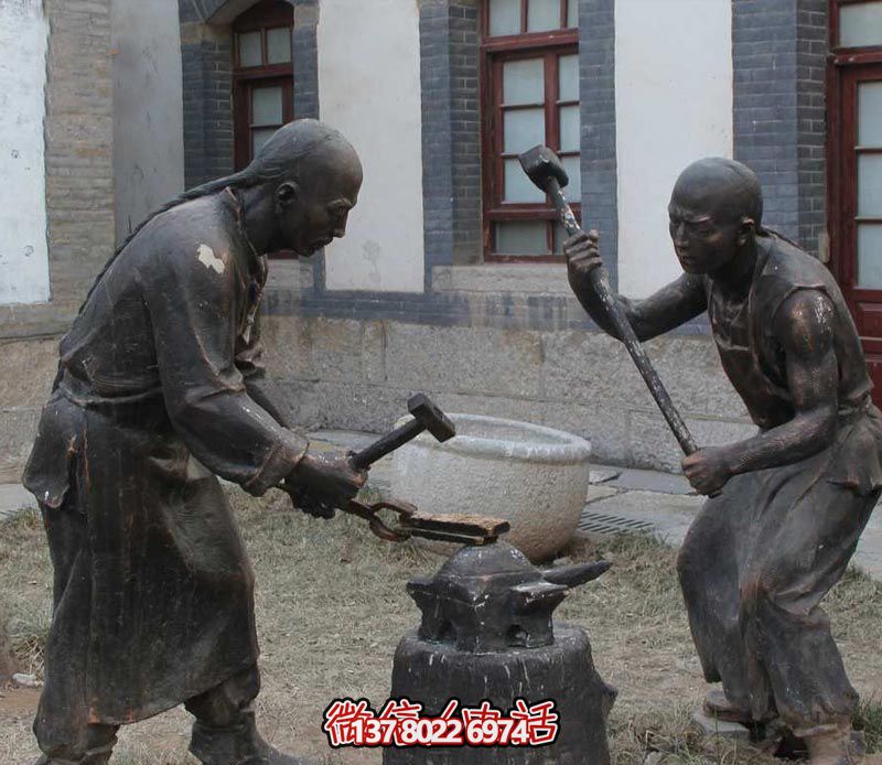 古人鑄造青銅雕塑,景觀美化擺放 古人鑄造青銅雕塑,景觀美化擺放