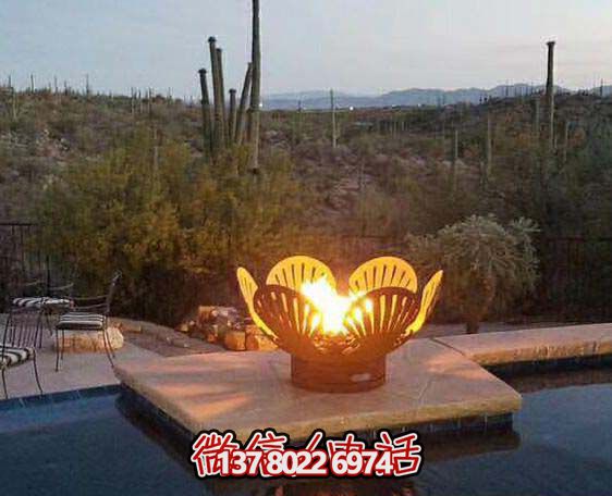 不銹鋼發光花朵雕塑 不銹鋼發光花朵雕塑