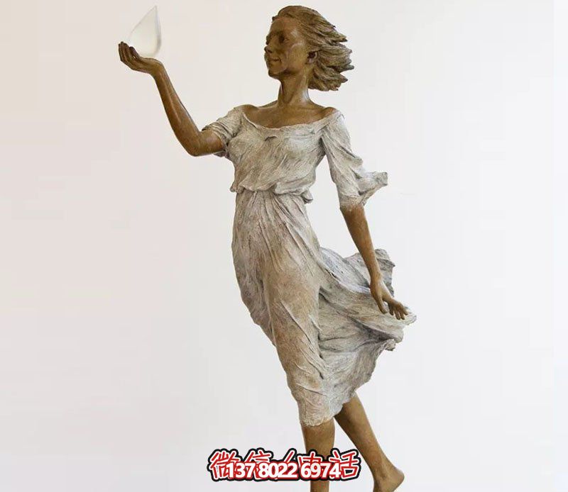 西方廣場玩耍美女雕塑 西方廣場玩耍美女雕塑