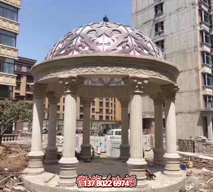 歐式羅馬涼亭，營造優雅小區花園