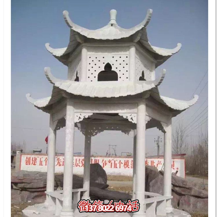 舒適寧?kù)o的大理石涼亭，完美滿足休息需求