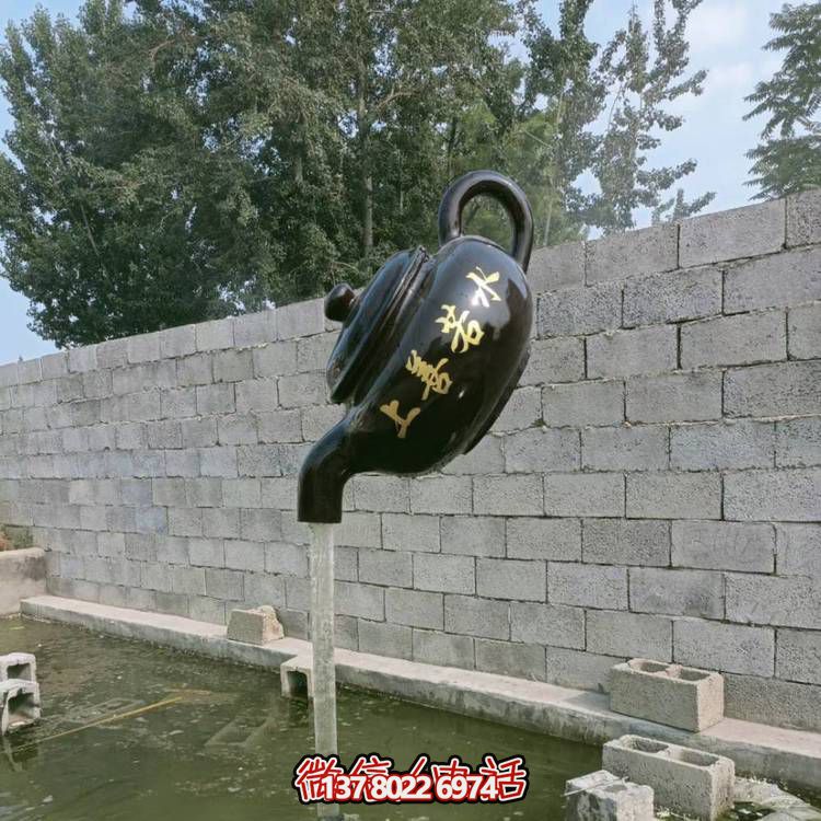 玻璃鋼懸空流水擺件，室外裝飾藝術精品