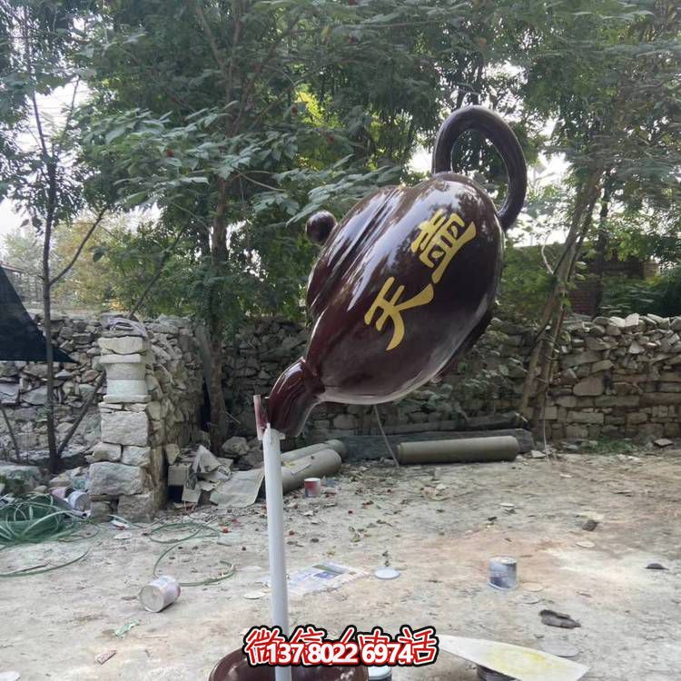 仿銅懸空流水?dāng)[件，點(diǎn)亮戶外公園景區(qū)