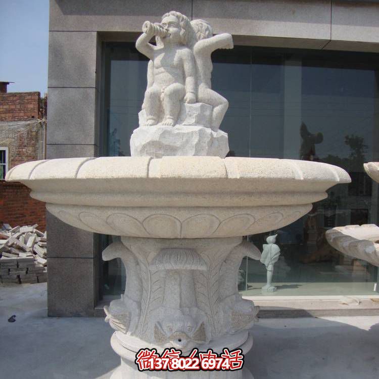 精致浪漫，歐式混搭噴泉景觀裝飾