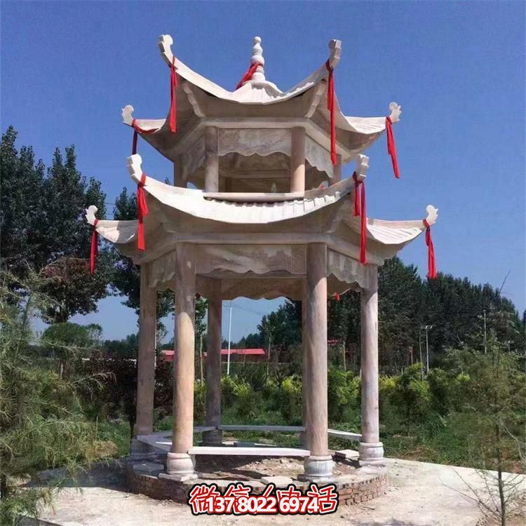 古典式園林雕塑，打造涼亭小區(qū)尊貴裝點(diǎn)