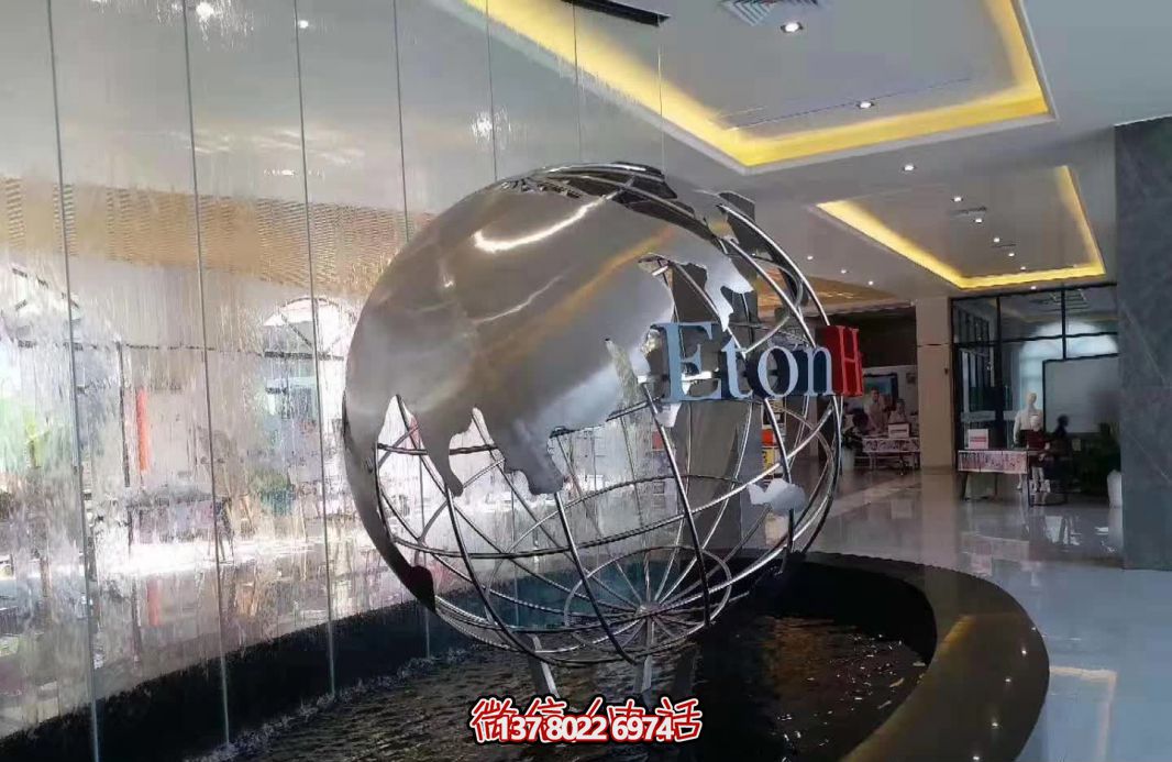 不銹鋼鏡面地球儀裝飾品雕塑 不銹鋼鏡面地球儀裝飾品雕塑