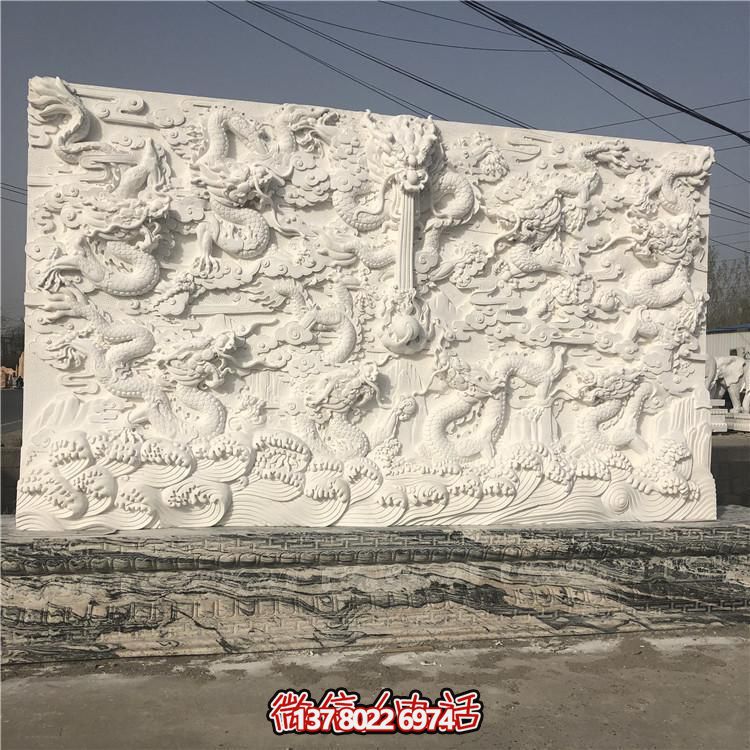 精湛雕刻的室內(nèi)大理石雕塑，為您的庭院增添浮雕照壁