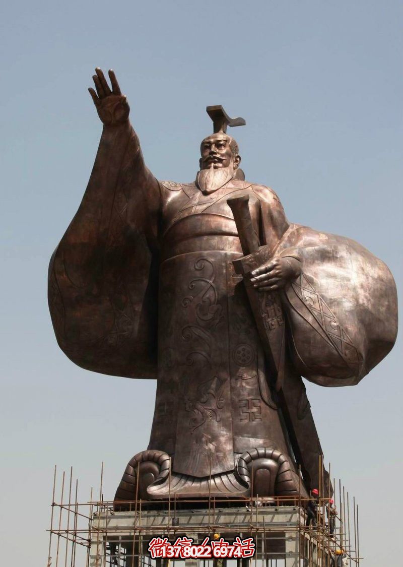 博物館擺放鑄造大型秦始皇銅雕 博物館擺放鑄造大型秦始皇銅雕