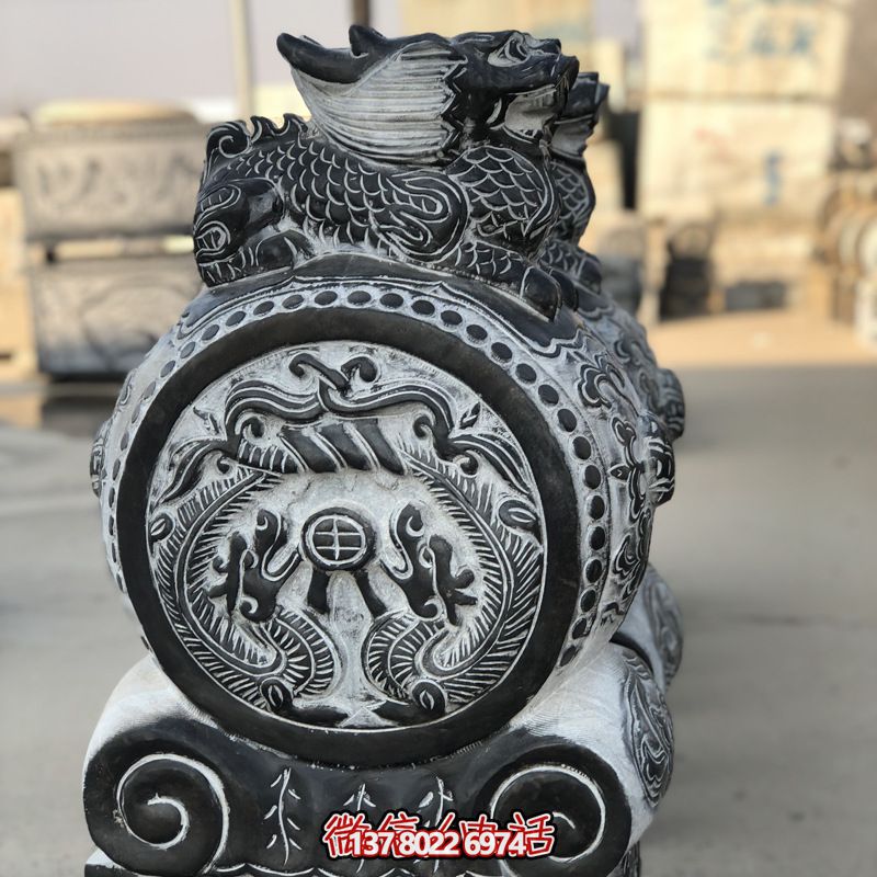 石雕門墩抱鼓石一對家用門口青石仿古做舊石鼓石墩貔貅雕塑 石雕門墩抱鼓石一對家用門口青石仿古做舊石鼓石墩貔貅雕塑