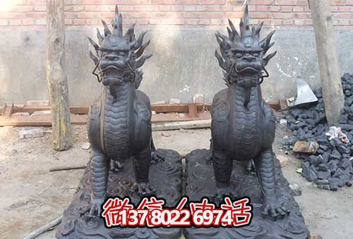 麒麟雕塑-不銹鋼仿銅創意景觀神獸麒麟雕塑 麒麟雕塑-不銹鋼仿銅創意景觀神獸麒麟雕塑