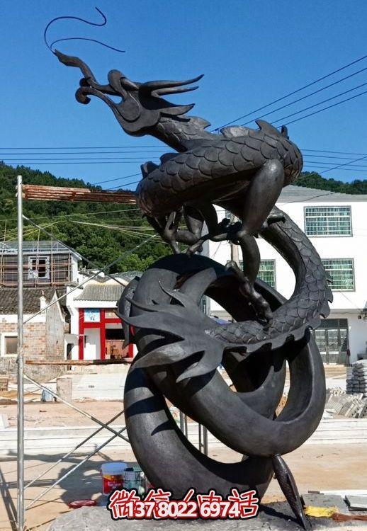 園林戶外玻璃鋼仿銅創(chuàng)意龍雕塑