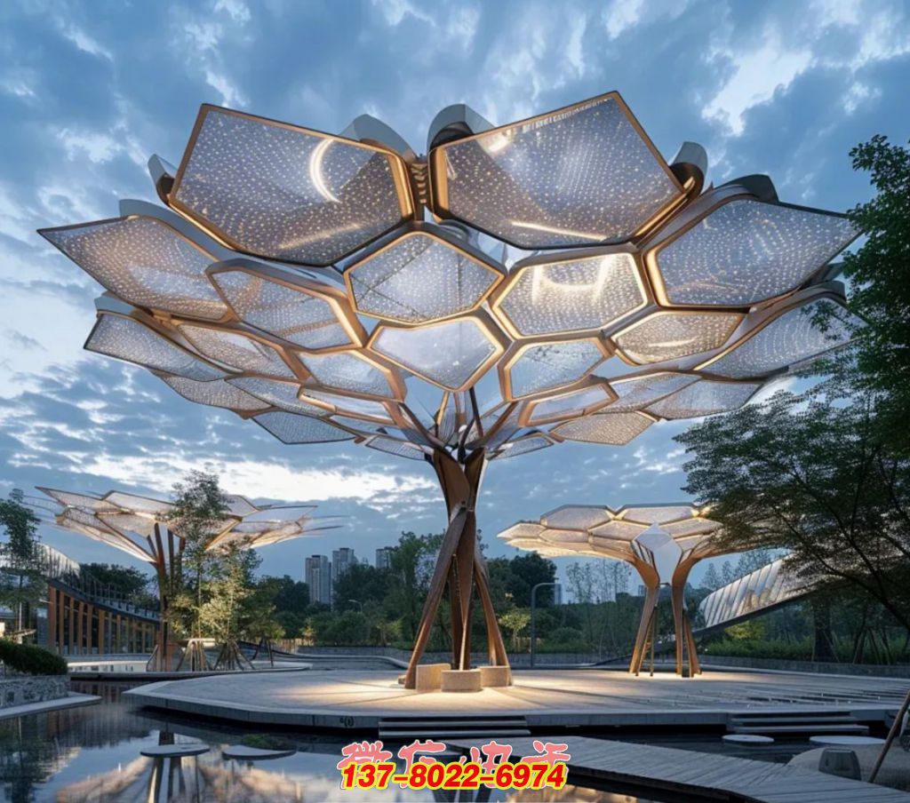 星芒翠蓋 —— 不銹鋼構(gòu)繪就的戶外生態(tài)景觀巨樹 星芒翠蓋 —— 不銹鋼構(gòu)繪就的戶外生態(tài)景觀巨樹